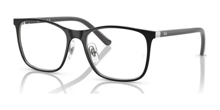 Ray-Ban RY9551V Eyeglasses / Black On Silver №4064 / Size 46