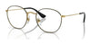 Ray-Ban JUNIOR ROB RY9572V Eyeglasses / Black On Gold №4086 / Size 46