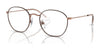 Ray-Ban JUNIOR ROB RY9572V Eyeglasses / Brown On Rose Gold №4087 / Size 46