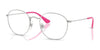 Ray-Ban JUNIOR ROB RY9572V Eyeglasses / Silver №4093 / Size 46