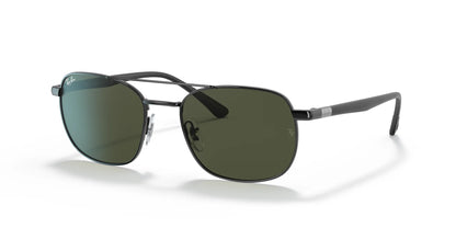 Ray-Ban RB3670 Sunglasses Black / Green Classic G-15