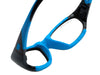 Rec Specs RS-40 Sports Glasses / Matte Black/Cyan / Size 49