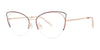 Red Rose ANDRIA Eyeglasses | Size 52 / Plum/Rose Gold