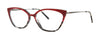 Red Rose  Aserta Eyeglasses / Burgundy Black Ice Fade / Black / Size 54