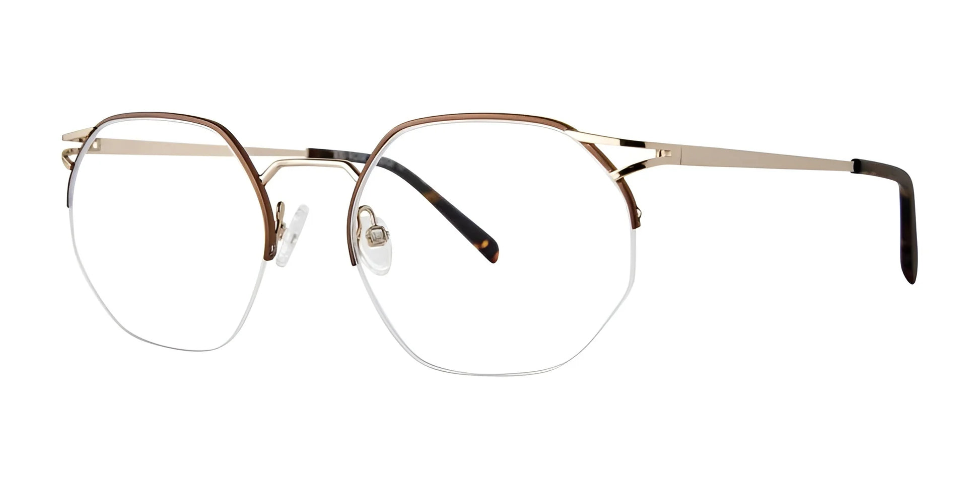 Red Rose BARLETTA Eyeglasses Brown Gold