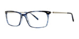 Red Rose BOSSOLI Eyeglasses Navy Horn