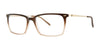 Red Rose BOSSOLI GRAND Eyeglasses | Size 58 / Brown Fade/Gold