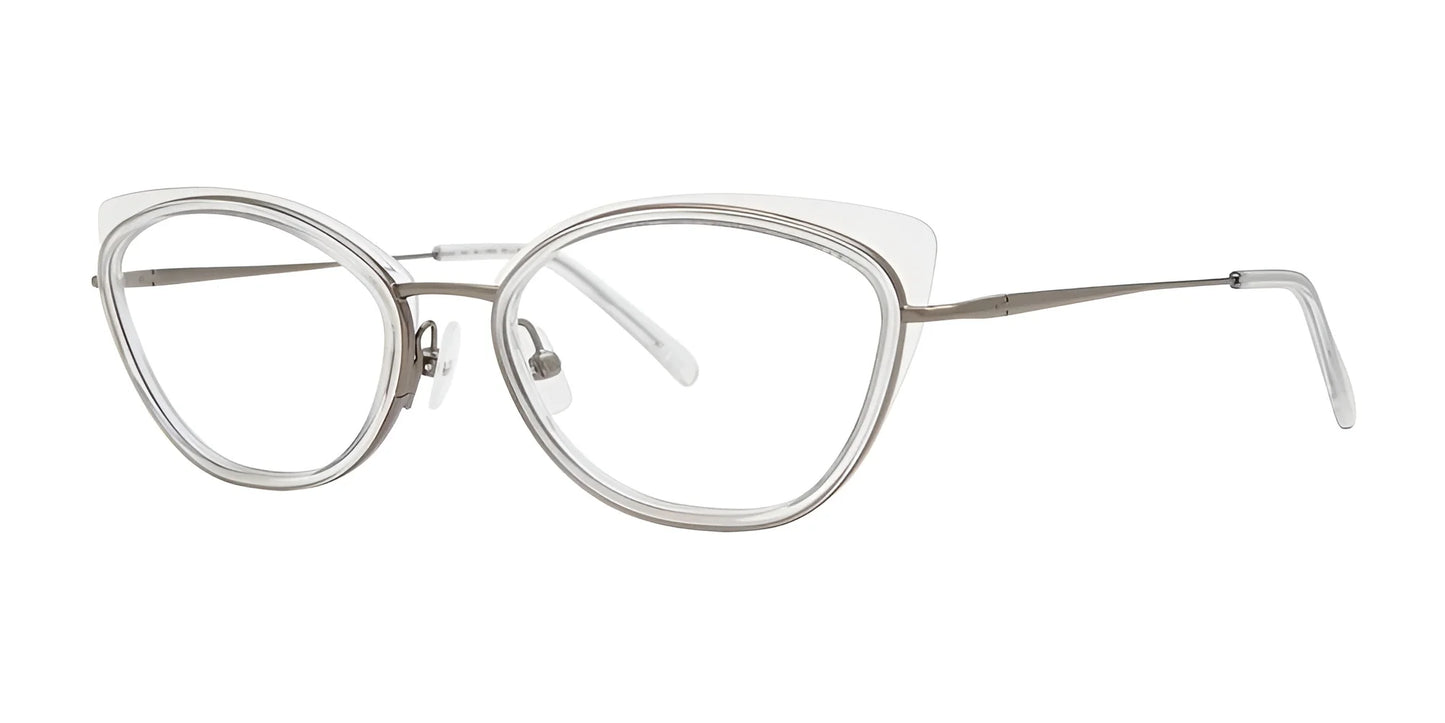 Red Rose CASELLI Eyeglasses Grey Crystal / Gunmetal