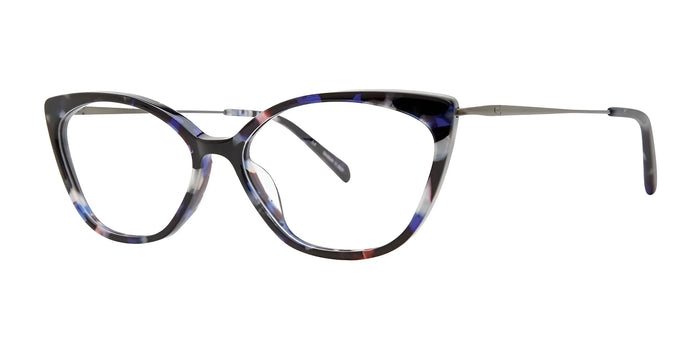 Red Rose CASERTA Eyeglasses | Size 54 / Navy Tortoise / Gunmetal