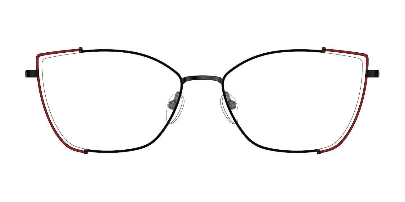 Red Rose DOMENICA Eyeglasses Black Red