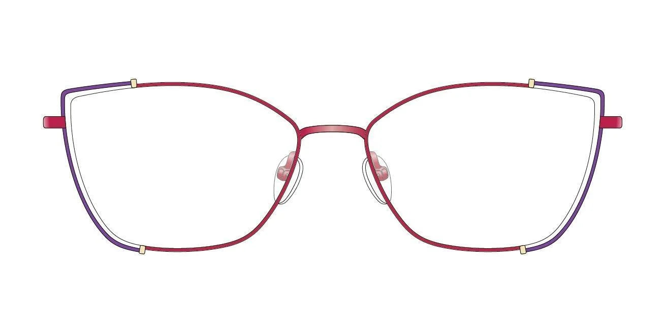 Red Rose DOMENICA Eyeglasses Red Purple Punch