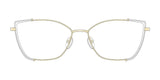 Red Rose DOMENICA Eyeglasses White Gold