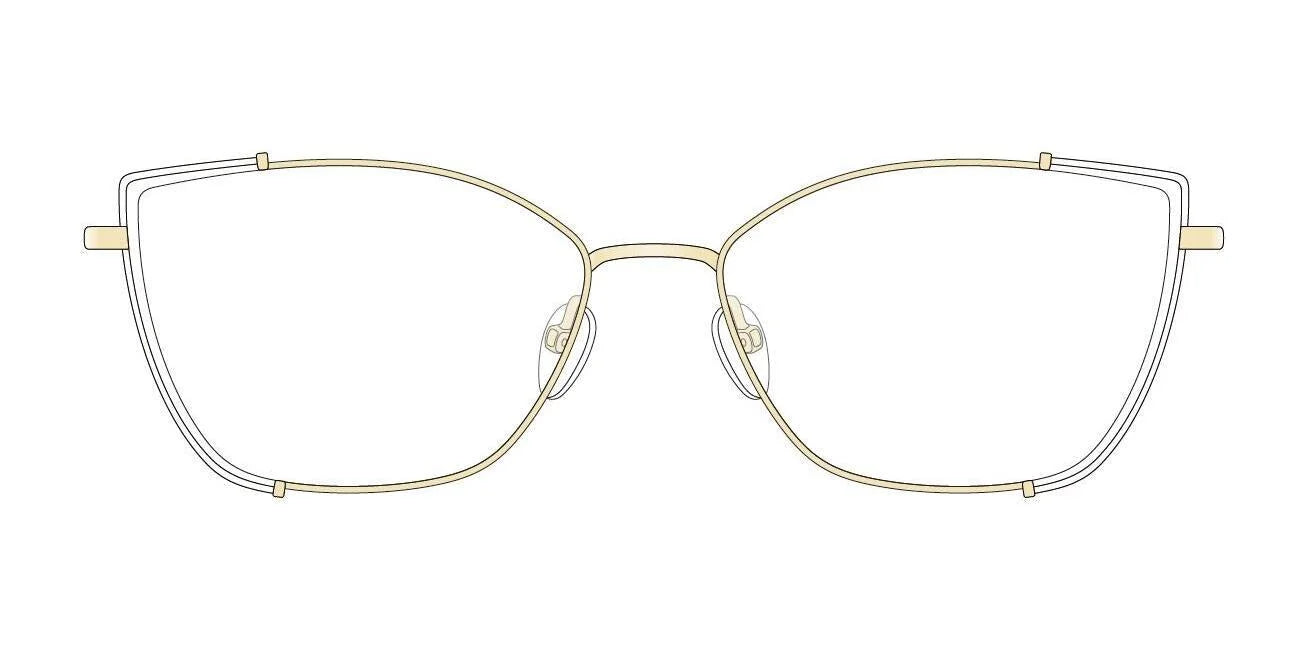 Red Rose DOMENICA Eyeglasses White Gold