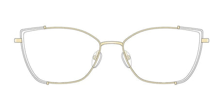 Red Rose DOMENICA Eyeglasses White Gold