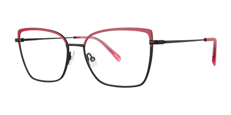 Red Rose GARDA Eyeglasses Pink Black