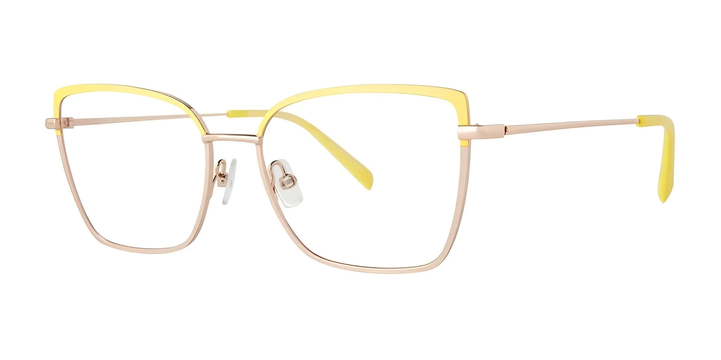 Red Rose GARDA Eyeglasses Yellow Rose Gold