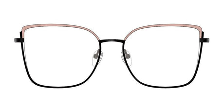 Red Rose GIOVANNA Eyeglasses Black Rose