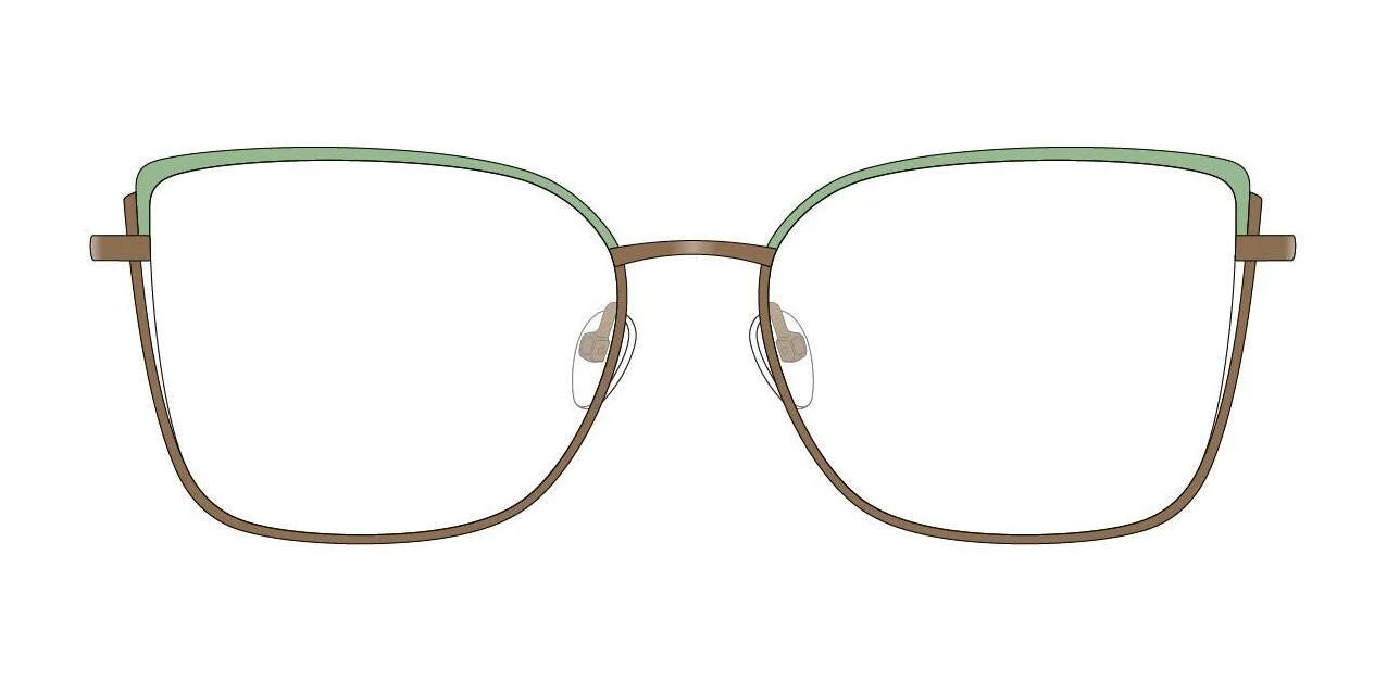 Red Rose GIOVANNA Eyeglasses Copper Leaf