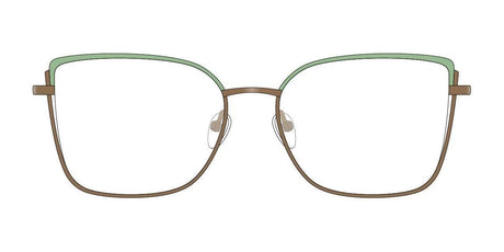 Red Rose GIOVANNA Eyeglasses Copper Leaf