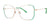 Red Rose ISOIA Eyeglasses | Size 53 / Green Rose Gold