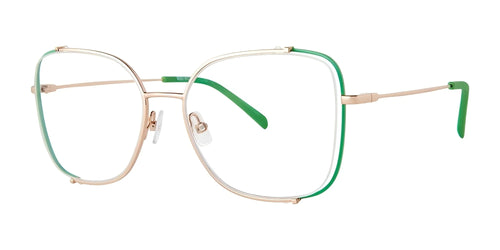 Red Rose ISOIA Eyeglasses / Size 53 / Green Rose Gold
