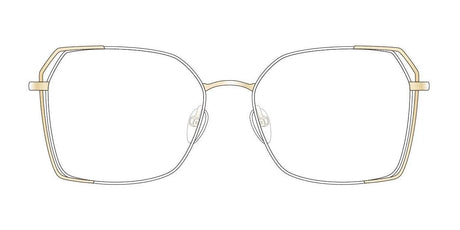 Red Rose LECCO Eyeglasses White Gold