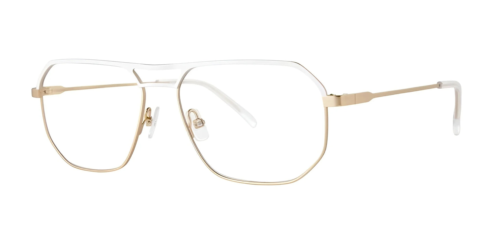 Red Rose LUCCA Eyeglasses White Gold