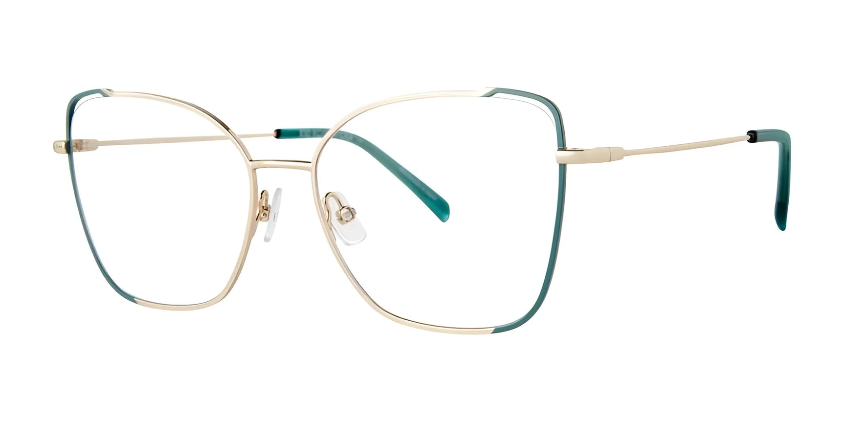 Red Rose MATERA Eyeglasses Teal Gold