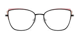 Red Rose MESTRE Eyeglasses Black Coral