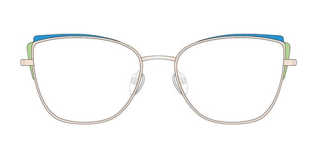 Red Rose MESTRE Eyeglasses Spa Blue Green