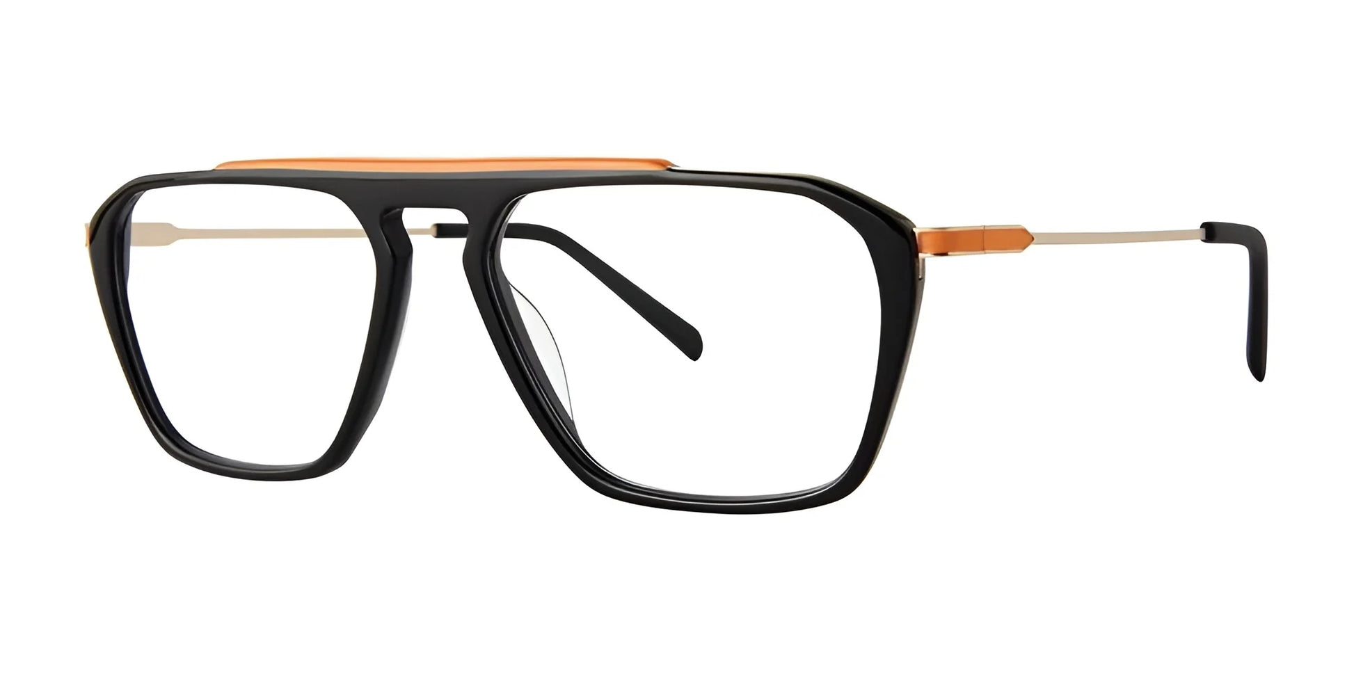 Red Rose MONZA Eyeglasses Black Orange