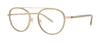 Red Rose Notte Eyeglasses / Rose Gold / Olive / Size 49