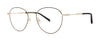 Red Rose  Omis Eyeglasses / Black / Gold / Size 49