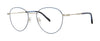 Red Rose  Omis Eyeglasses / Navy / Silver / Size 49