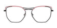 Red Rose ORTONA Eyeglasses Black Coral