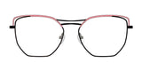 Red Rose ORTONA Eyeglasses Black Coral