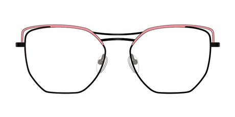 Red Rose ORTONA Eyeglasses Black Coral