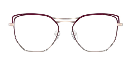 Red Rose ORTONA Eyeglasses Carnation Rose