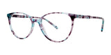 Red Rose POMEZIA Eyeglasses Aqua Plum Tortoise