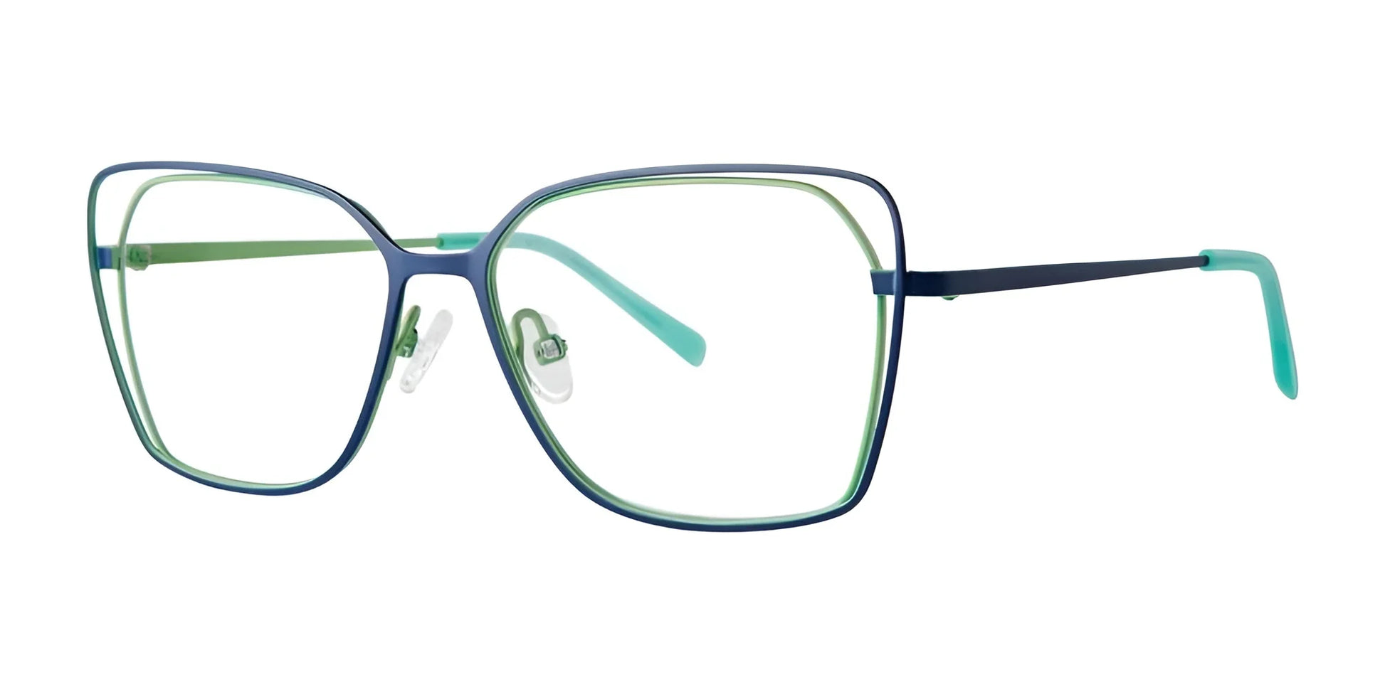 Red Rose POSITANO Eyeglasses Navy Green