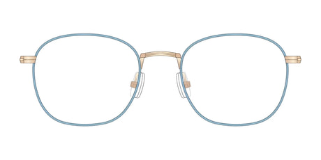 Red Rose SARDINIA Eyeglasses Sky Rose Gold