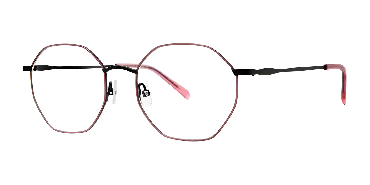 Red Rose SARNO Eyeglasses Pink Black