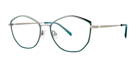 Red Rose VENOSA Eyeglasses Teal Gunmetal