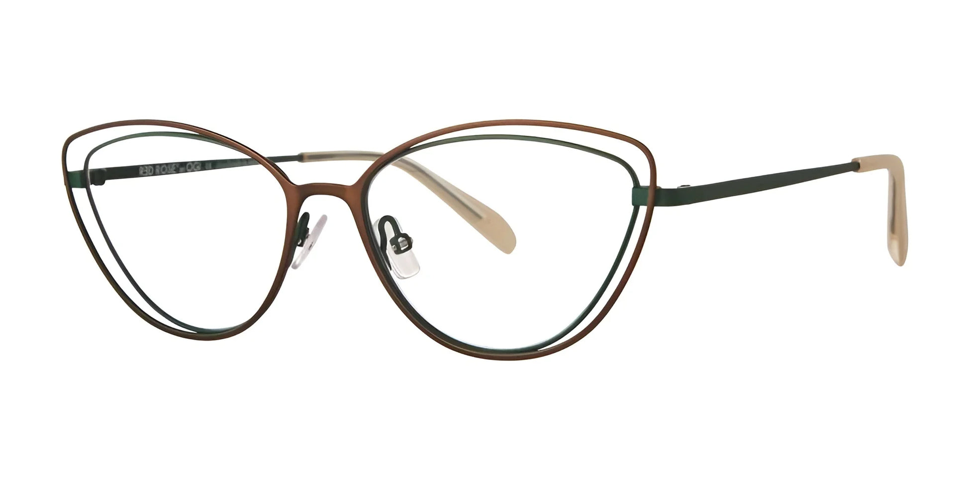 Red Rose VITTORIA Eyeglasses Oak / Green