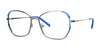 Red Rose ATRI Eyeglasses | Size 54 / Gunmetal Blue