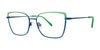 Red Rose GARDA Eyeglasses | Size 53 / Black Gold