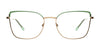 Red Rose GIOVANNA Eyeglasses | Size 54 / Aqua Gold