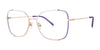 Red Rose ISOIA Eyeglasses | Size 53 / Purple Rose Gold