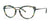 Red Rose LODI Eyeglasses | Size 52 / Black Green Tortoise