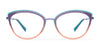 Red Rose LODI Eyeglasses | Size 52 / Black Green Tortoise